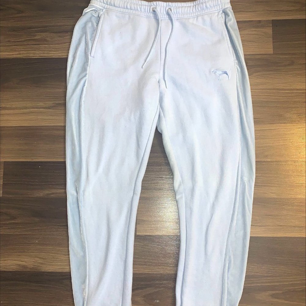 PINK Baby Blue Velour Lounging Joggers